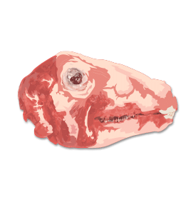 Lamb-Veal-Head